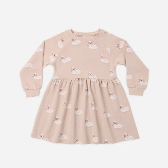 Raglan Dress Swans