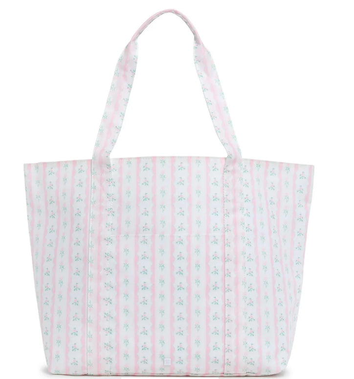 Jumbo XL Tote- Pink Ribbon Floral- PRE ORDER