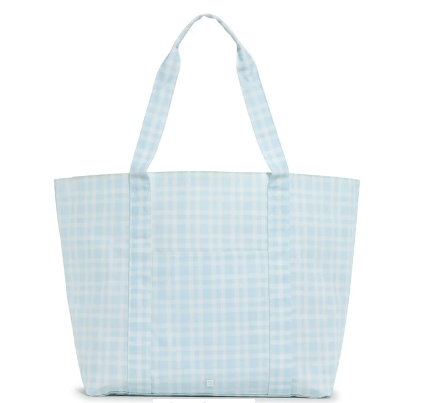 Jumbo XL Tote- Pimlico Plaid Blue- PRE ORDER