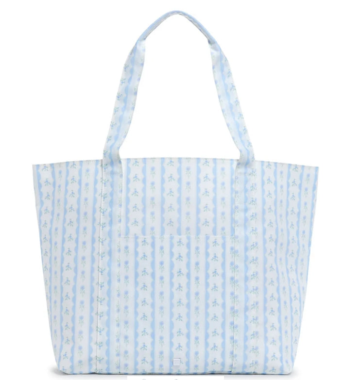 Jumbo XL Tote- Blue Ribbon Floral-PRE ORDER