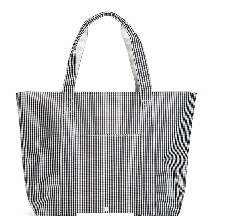 Jumbo XL Tote- Gingham Black- PRE ORDER