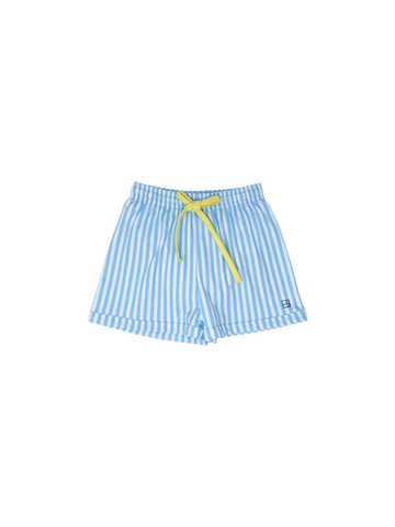 Barnes Bathing Suit - Blue Stripe / Yellow