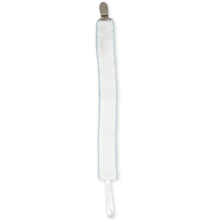 Legacy Pacifier Clip - Park White, Blue