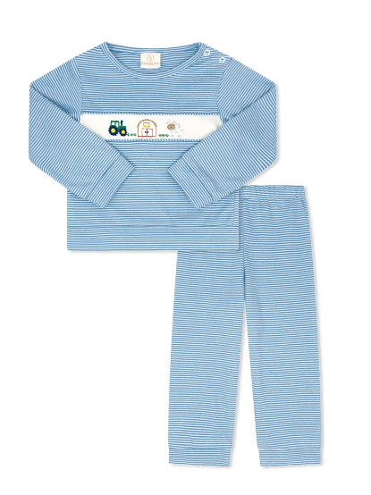 Bayou Play Set Louisville Light Blue Ministripe, Farm
