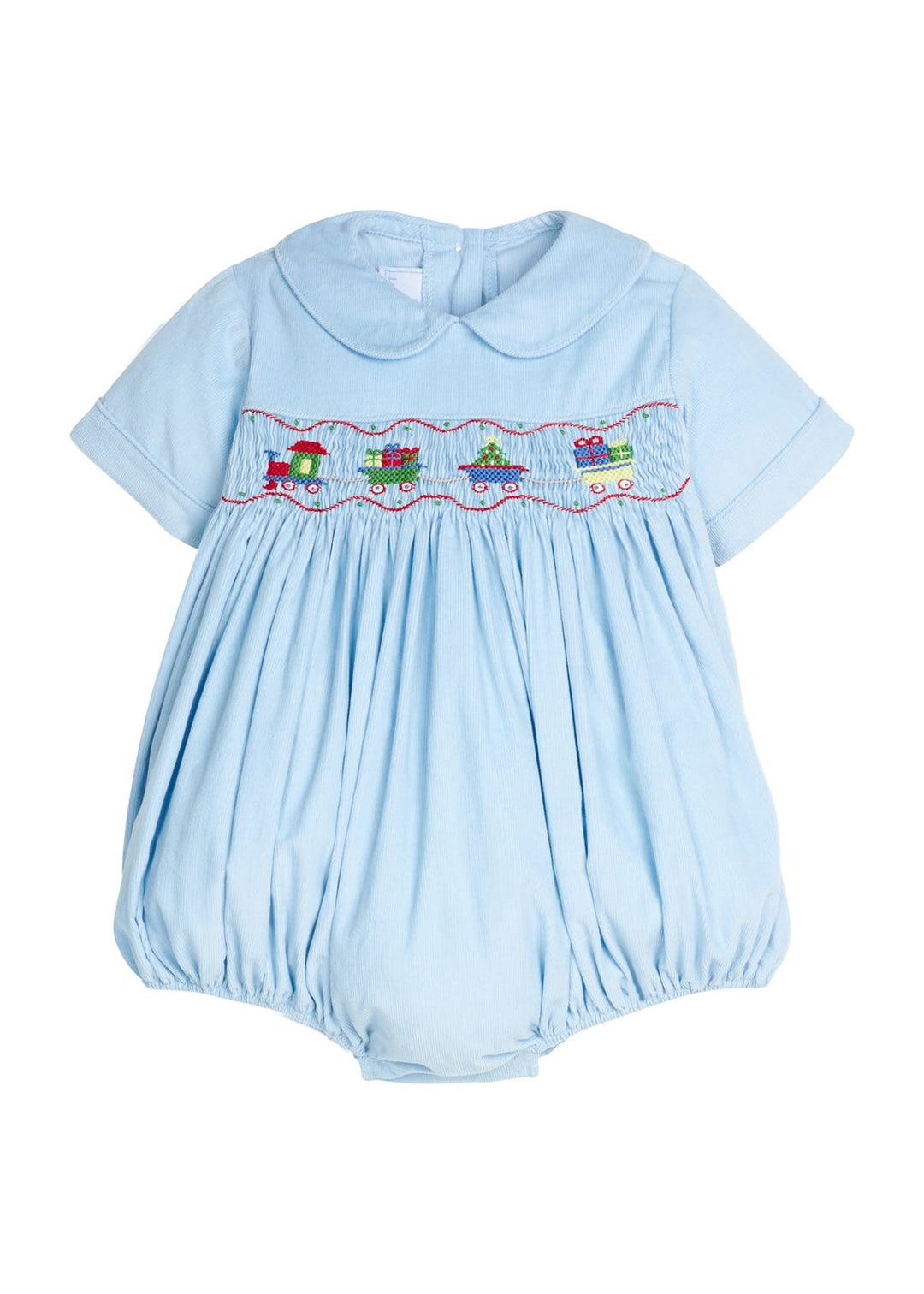 Holiday Train smocked Bubble