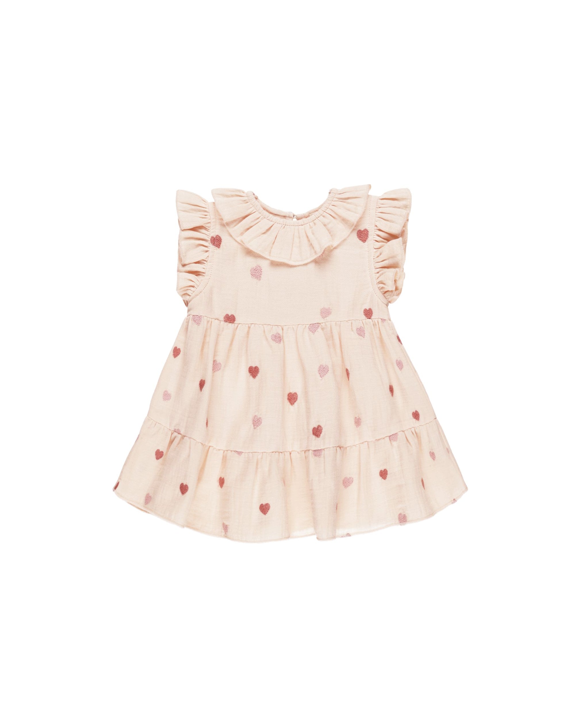 Charlotte Dress- Heart Embroidery