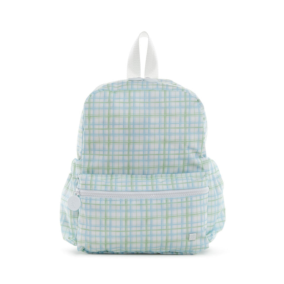 Mini Backpacker- Plaid Green