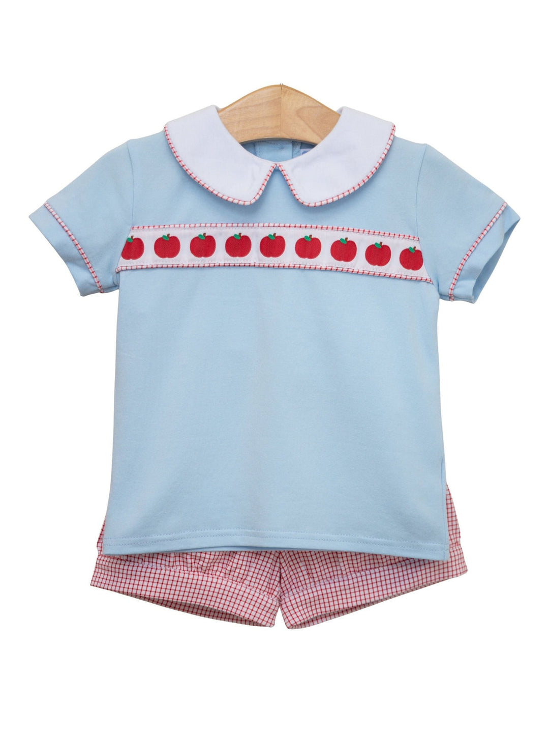 Apple Ribbon Banded Short Set - Boy