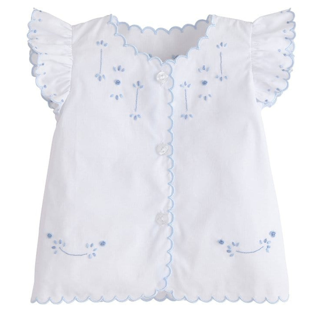 Tea Blouse - Blue Floral