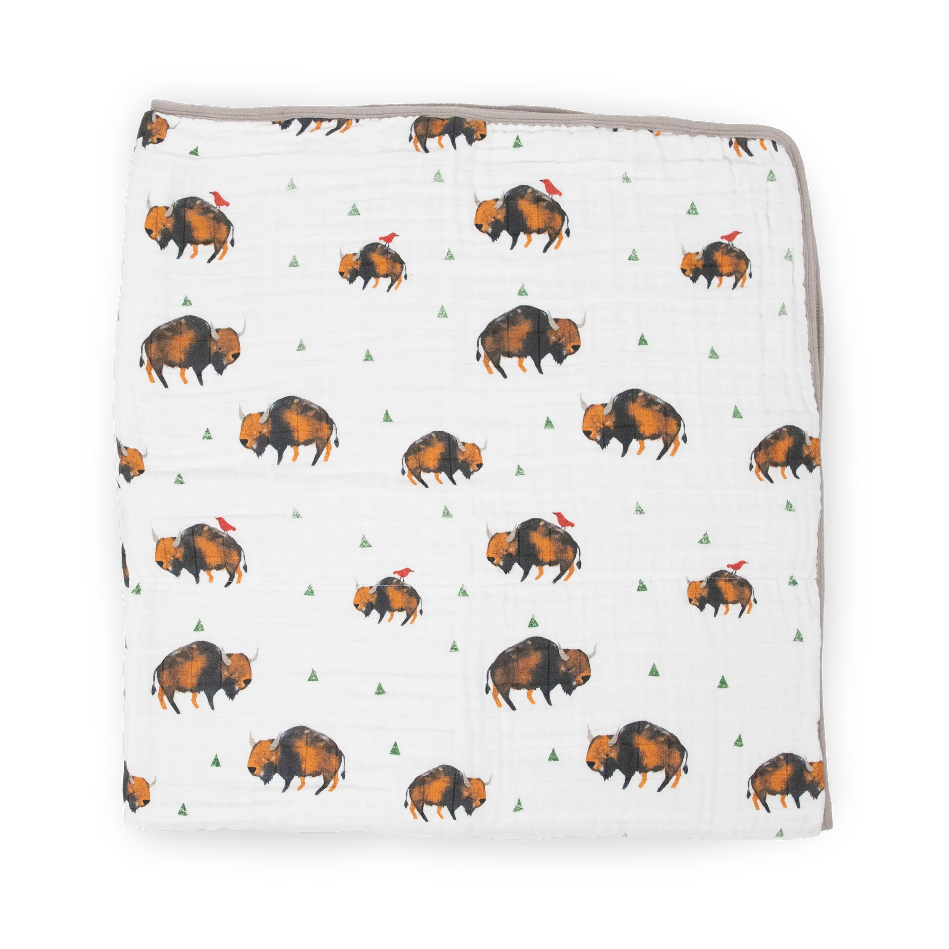 Original Cotton Muslin Quilt - Bison