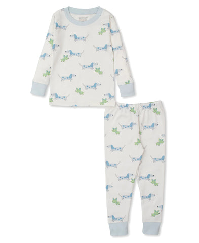 Pajama Set- Puppy Fun- Blue