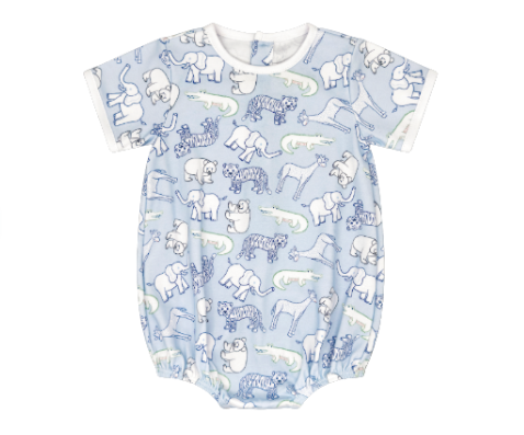 Zoo Print Boys Bubble