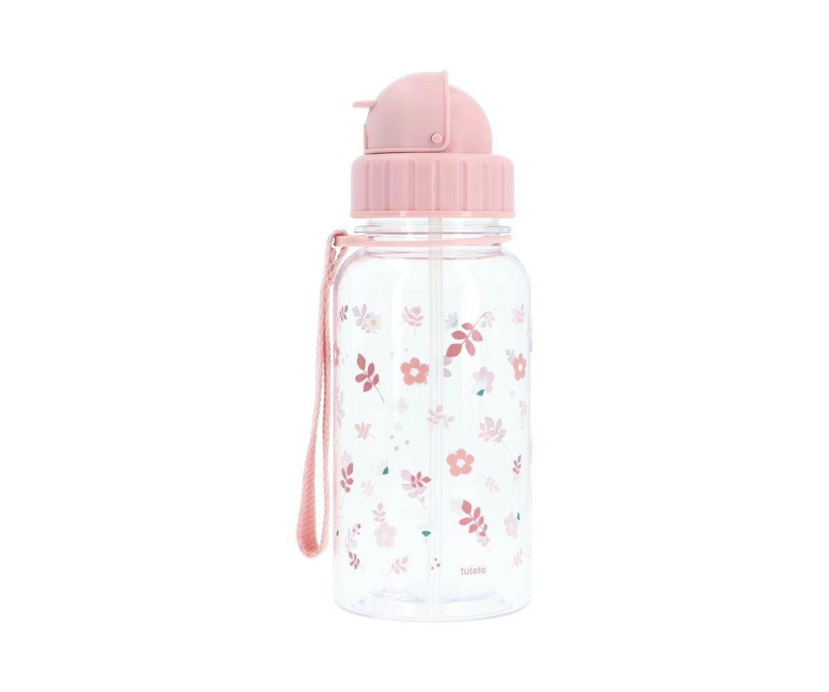 Plastic Bottle- Leaves Pink