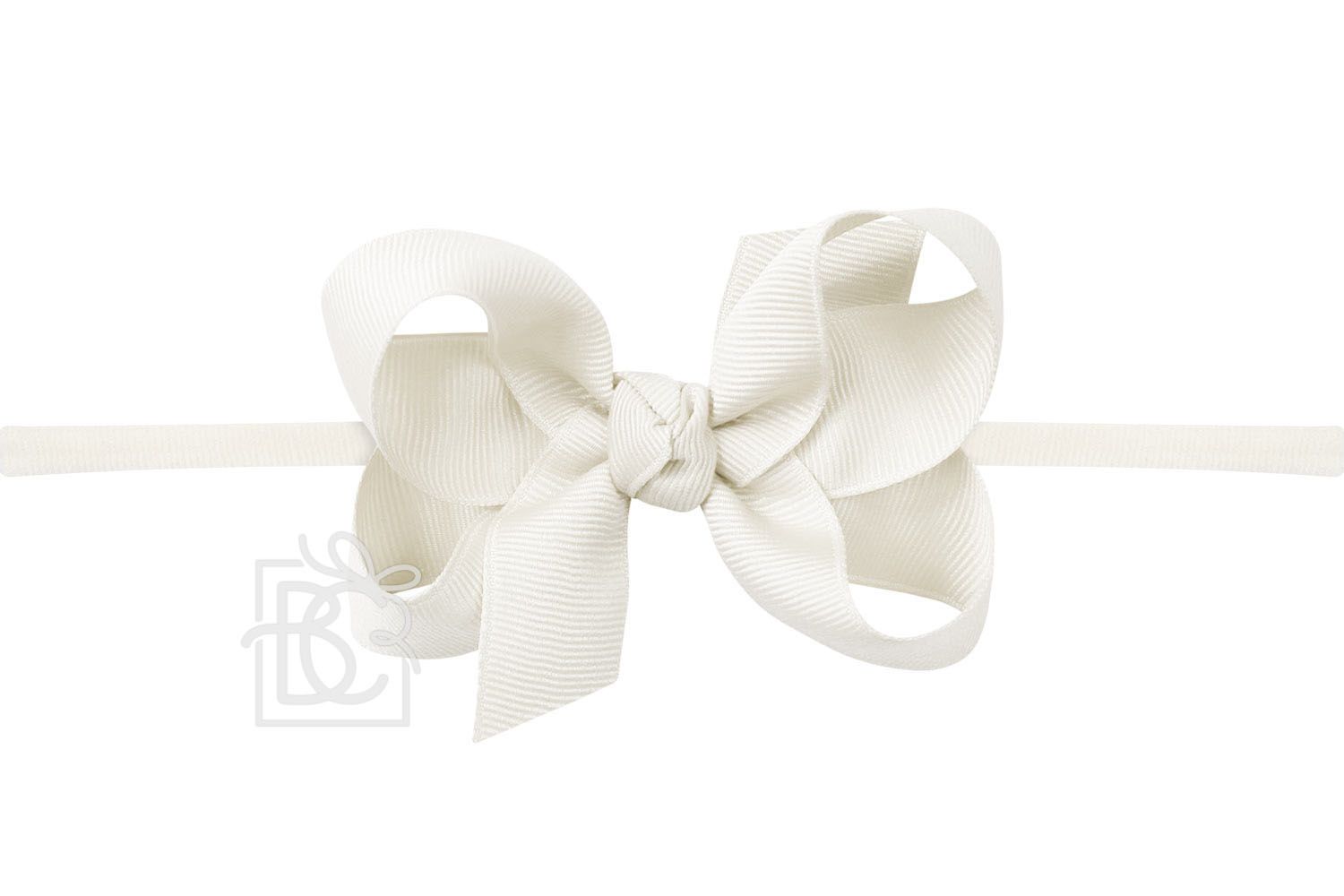 1/4" Pantyhose Headband w/  3.5" Med Bow