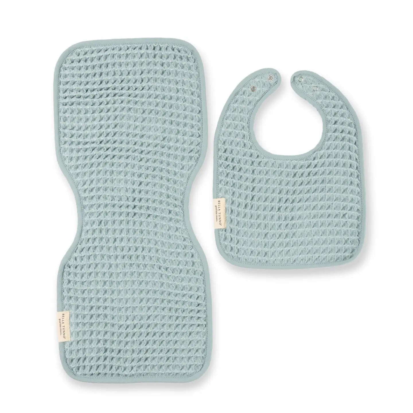 Reversible Bib + Burp Set- Fog