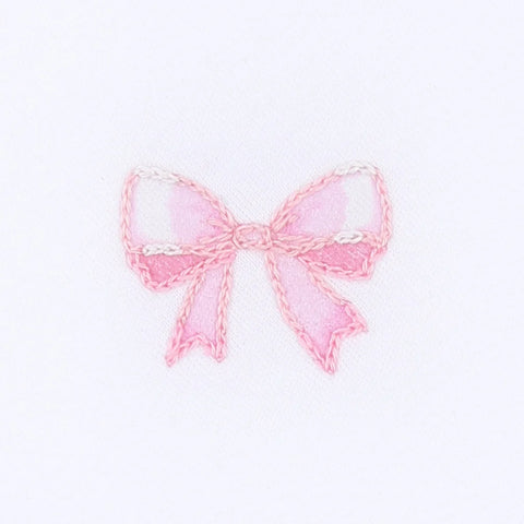 Baby Bows Emb Socks- Pink