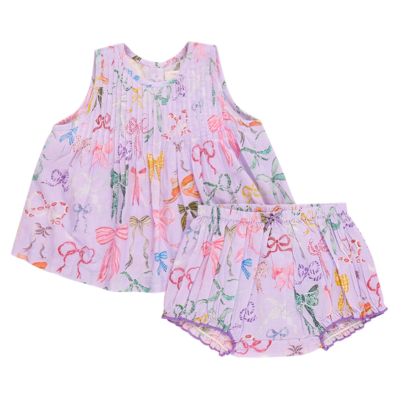 Lavender Bows Jaipur Set