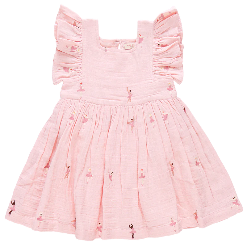 Elsie Dress - Ballerina Embroidery