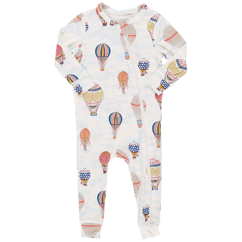 Bamboo Romper - Hot Air Balloons