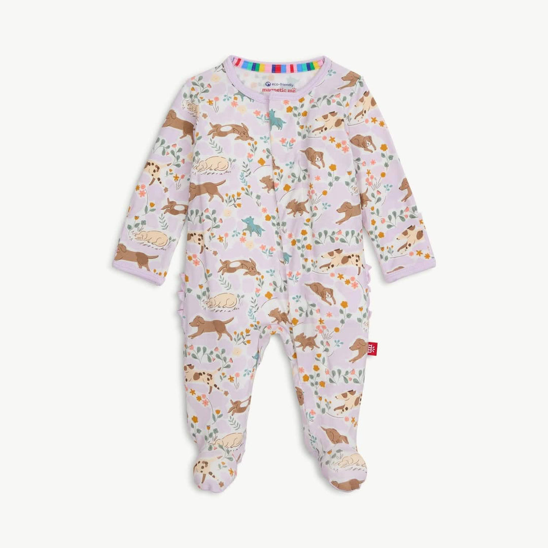 Modal Magnetic Ruffle Footie- Best Fur-End