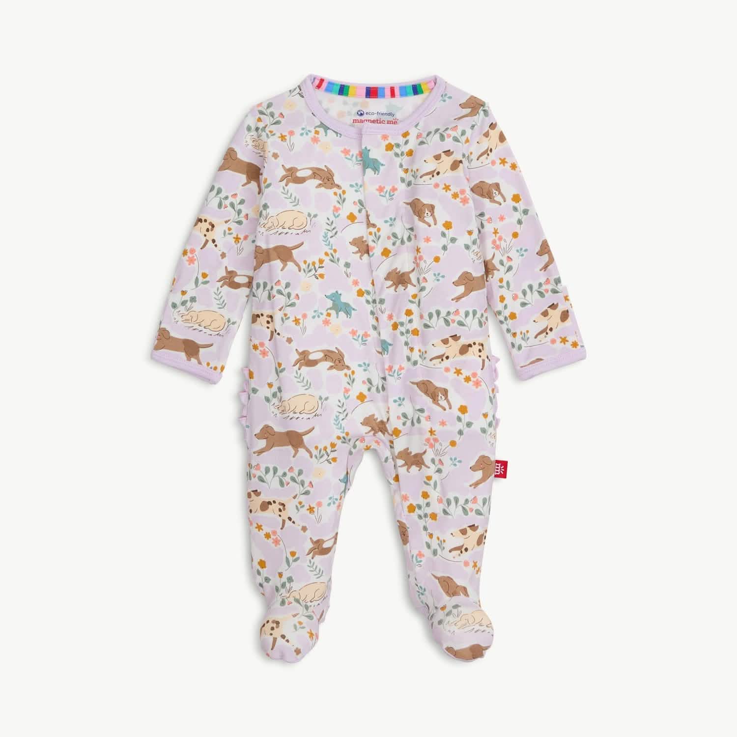 Modal Magnetic Ruffle Footie- Best Fur-End