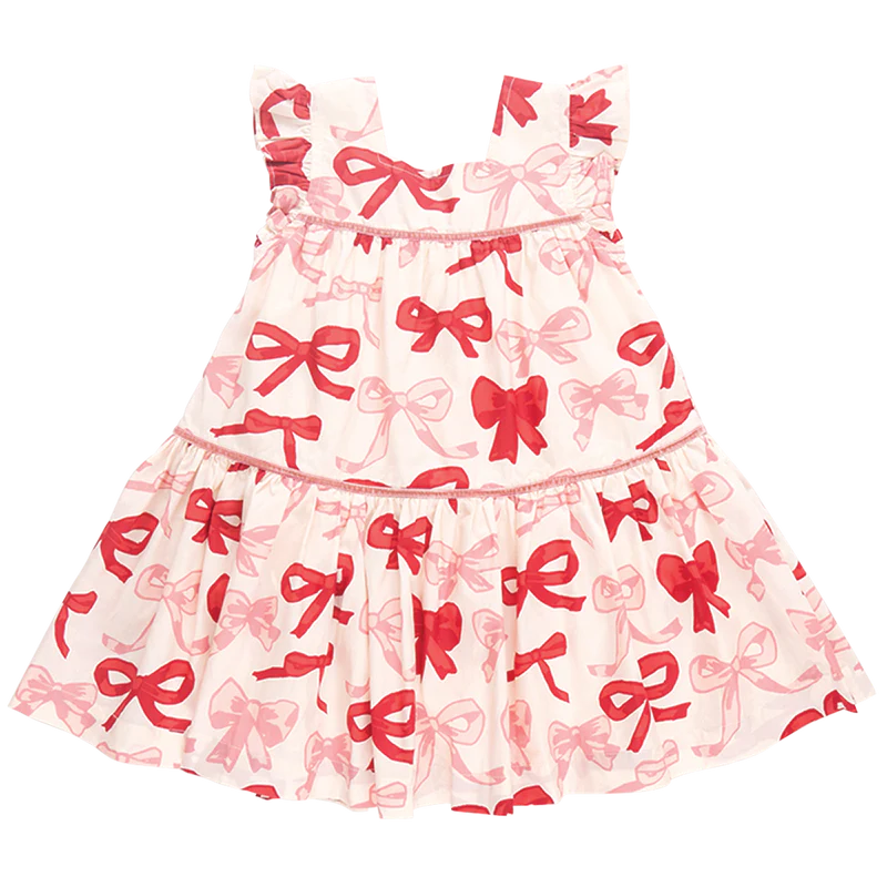 Camelia Dress- Valentines Bows