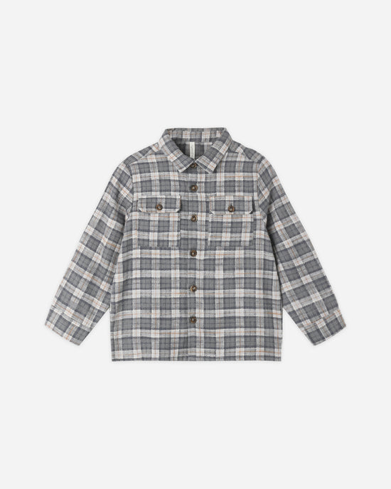 Winter Plaid Pocket Flannel