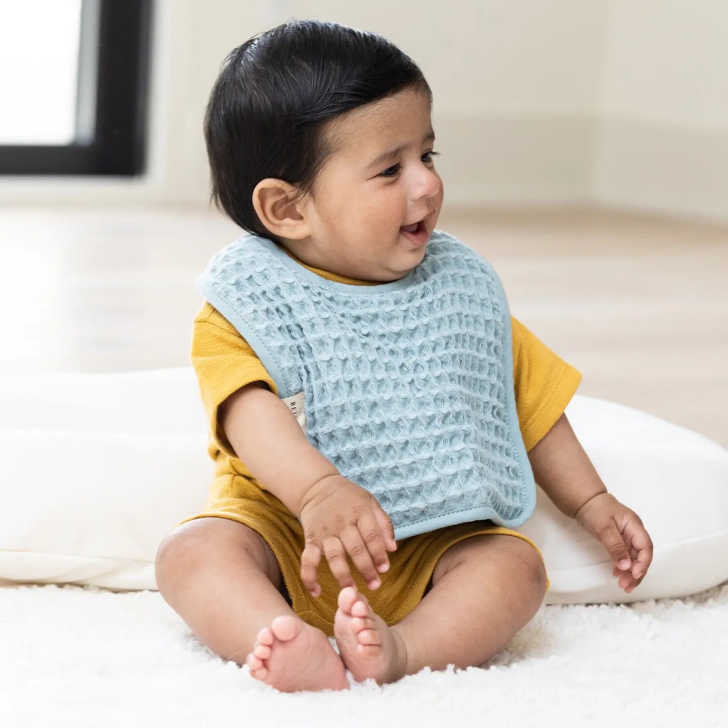 Reversible Bib + Burp Set- Fog