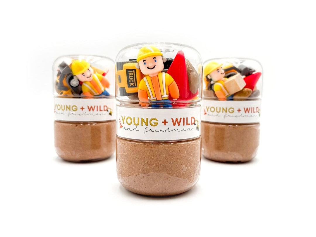 Grab & Go Sensory Dough Jar - Construction