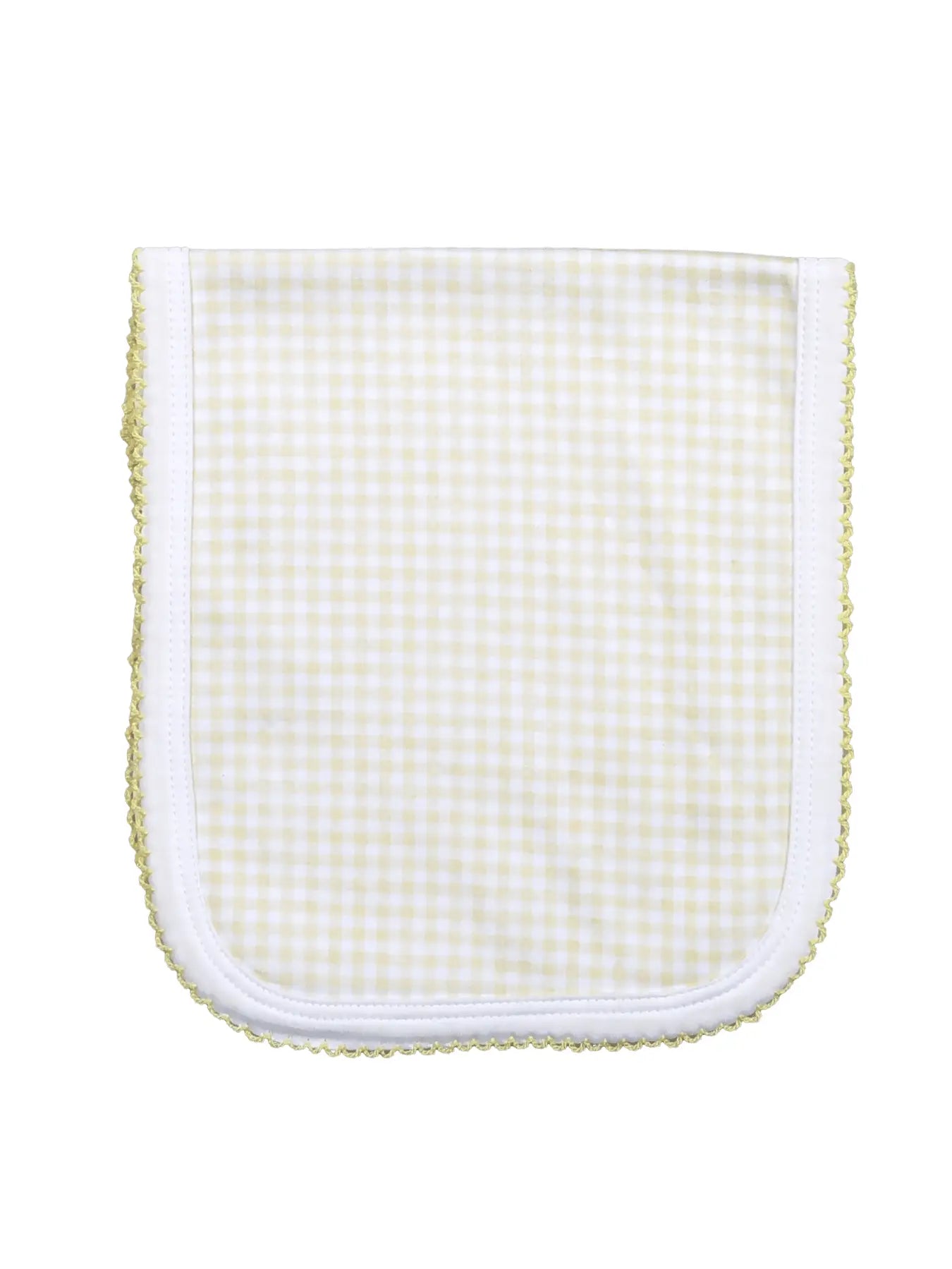 Pima Burping Pad- Yellow Gingham