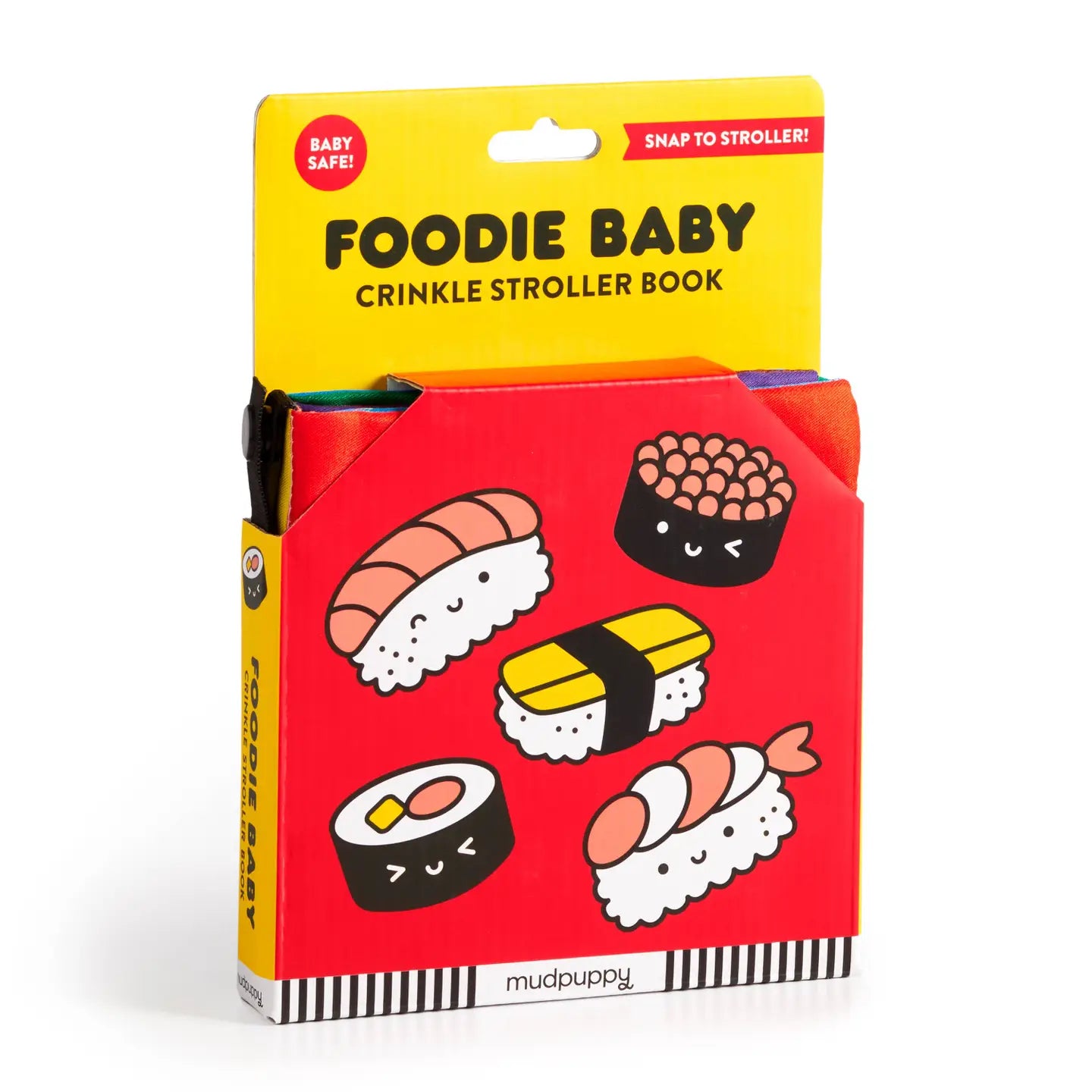 Crinkle Stroller Book: Foodie Baby