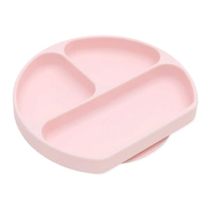 Silicone Grip Dish-  Pink