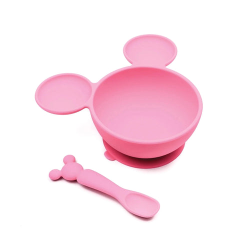 Silicone First Feeding Set- Minnie Mouse