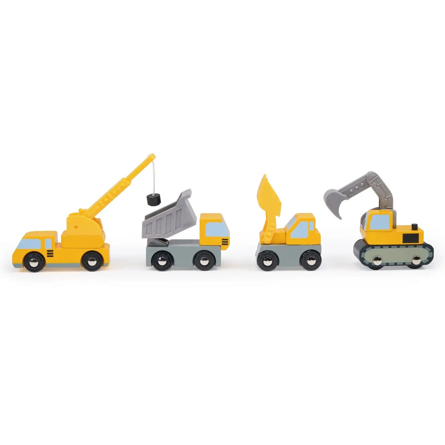 4-Piece Kids' Construction Vehicle Toy Set