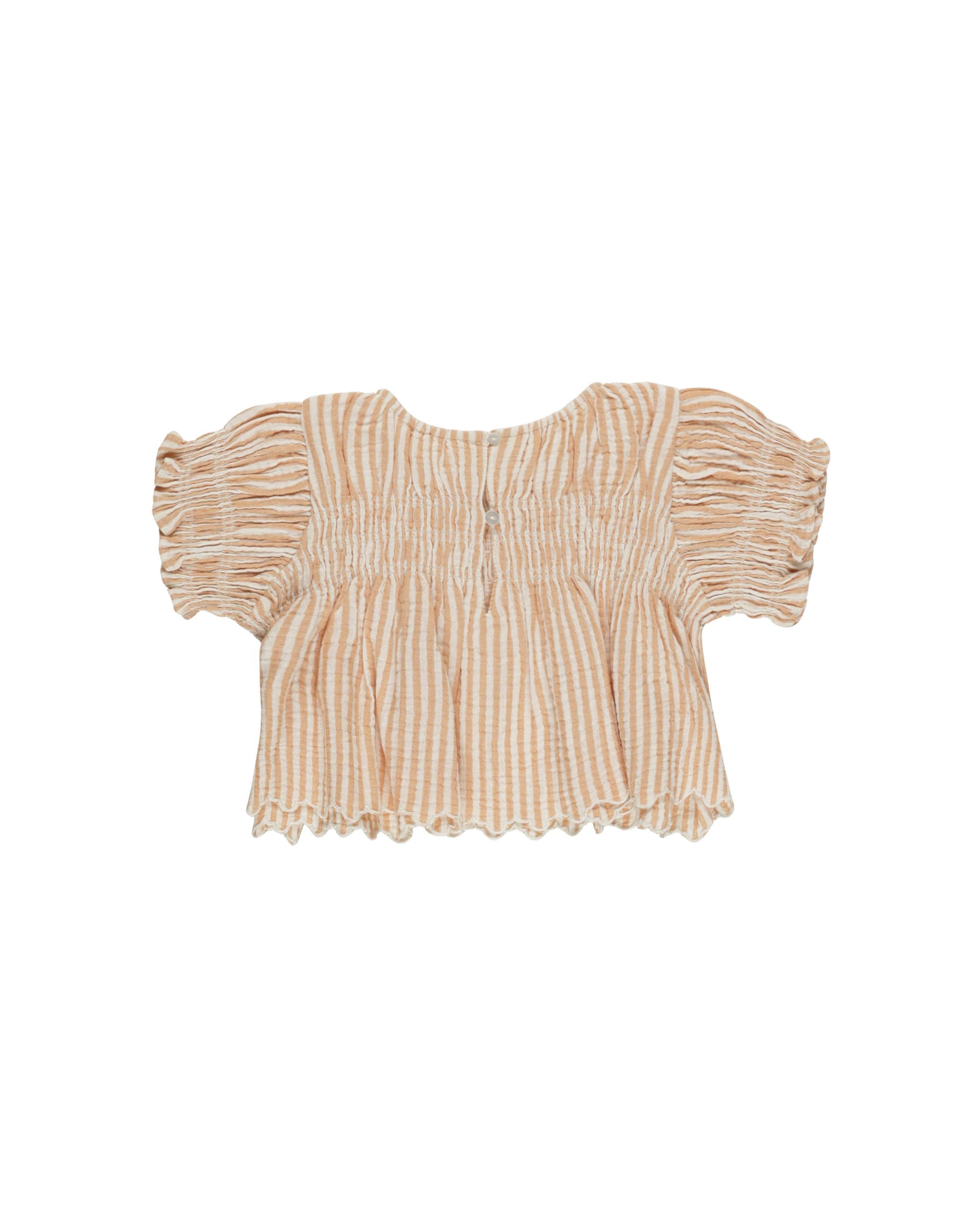 Colette Top- Grapefruit Stripe