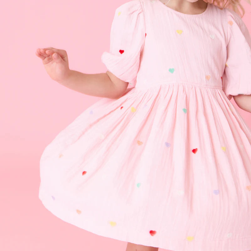 Brooke Dress - Candy Heart Emb.