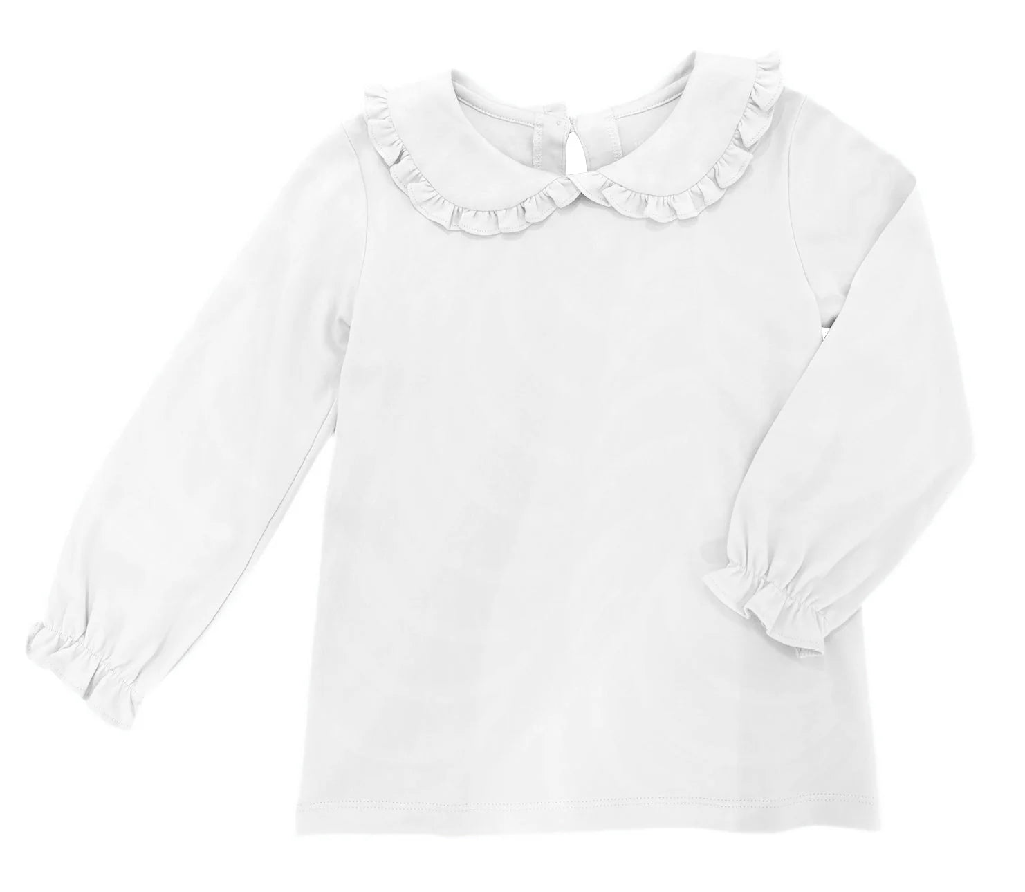 Pima Peter Pan Top-  White