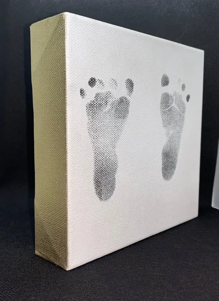 Mess Free Footprint Canvas Gift Sets- Gold