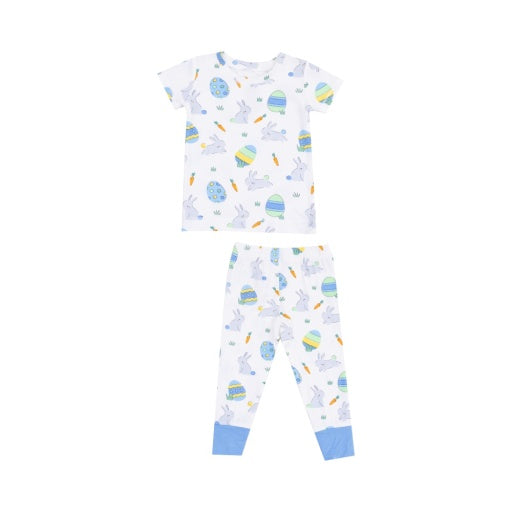 Easter Bunnies S/S Loungewear Set- Blue