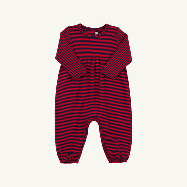 LS Bradford Romper - Red & Navy