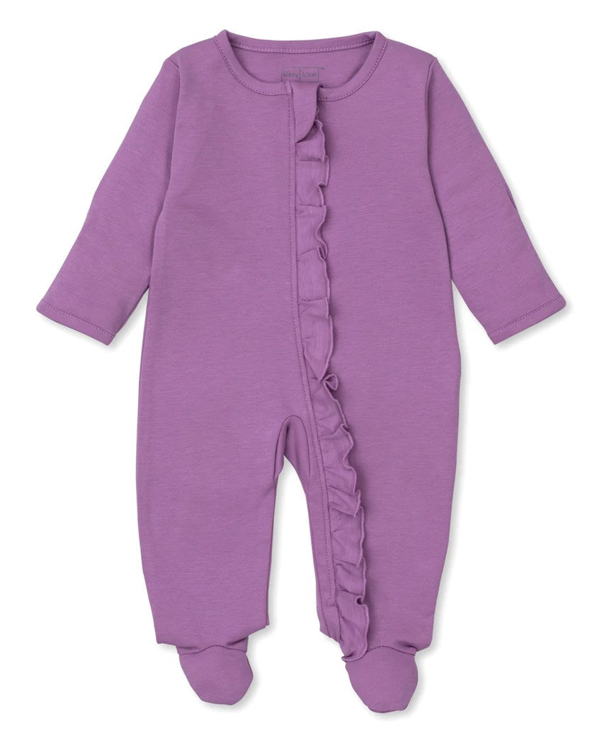 Elephant Love Footie - Mauve