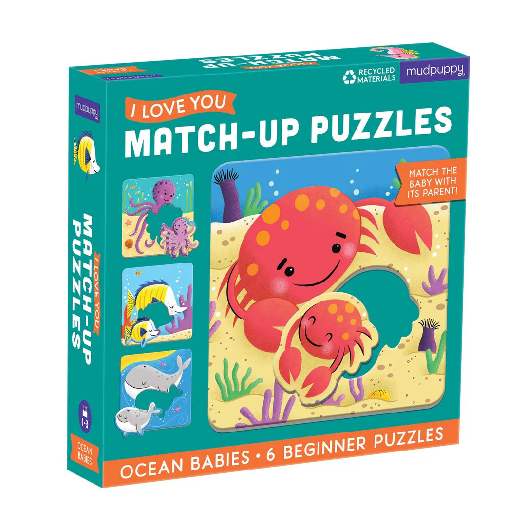 Ocean Babies  I Love You Match-Up Puzzles