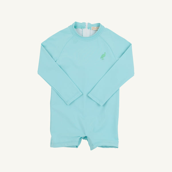 Price Pool Romper - Edisto Egg Blue
