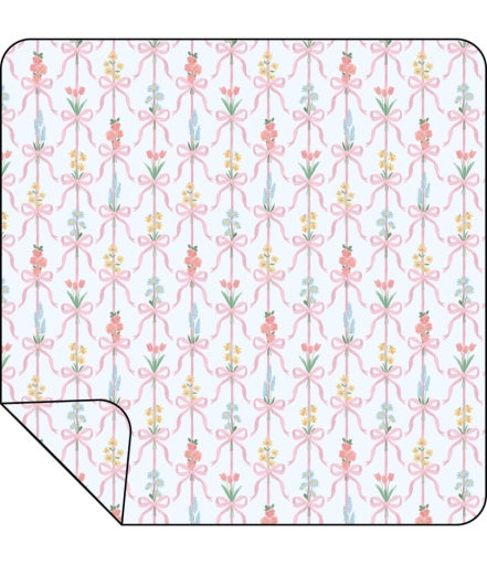 Ribbon Bouquets Swaddle Blanket