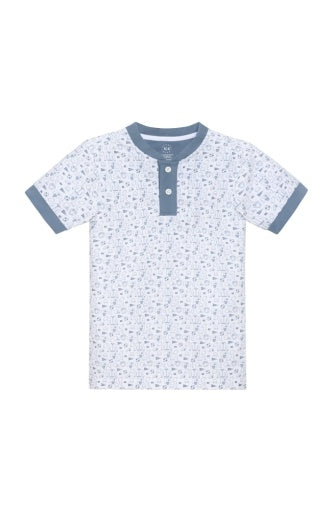SLATE/WHITE CHAMPIONS BLADE SHIRT