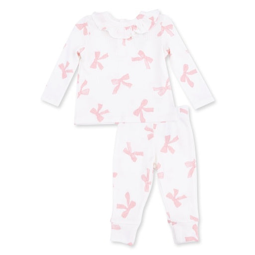 Pretty Bows - Long Sleeve Ruffle Top and Pant