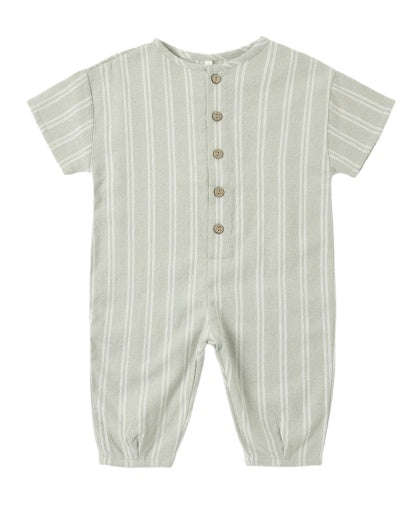 HAYES JUMPSUIT SAGE PINSTRIPE