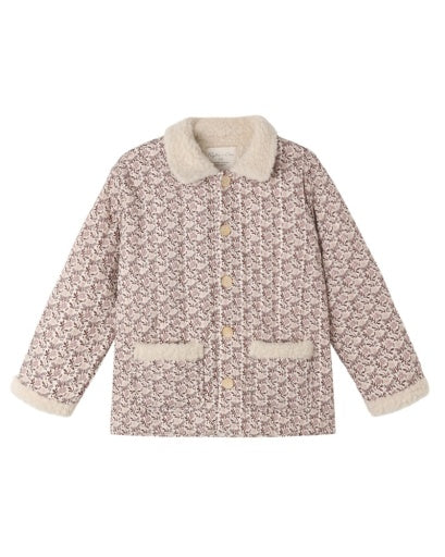 QUILTED COLLARED COAT PRIMROSE