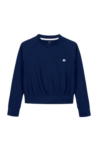 GIRLS NAVY CREWNECK