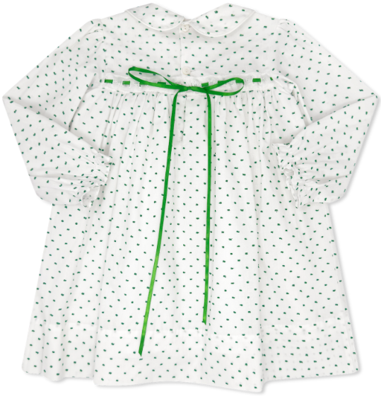 Ribbon Dress- Mistletoe